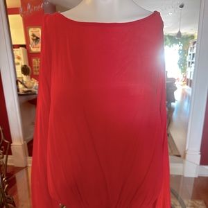 NWOT BEBE BEACH ORANGE LIGHTWEIGHT TOP